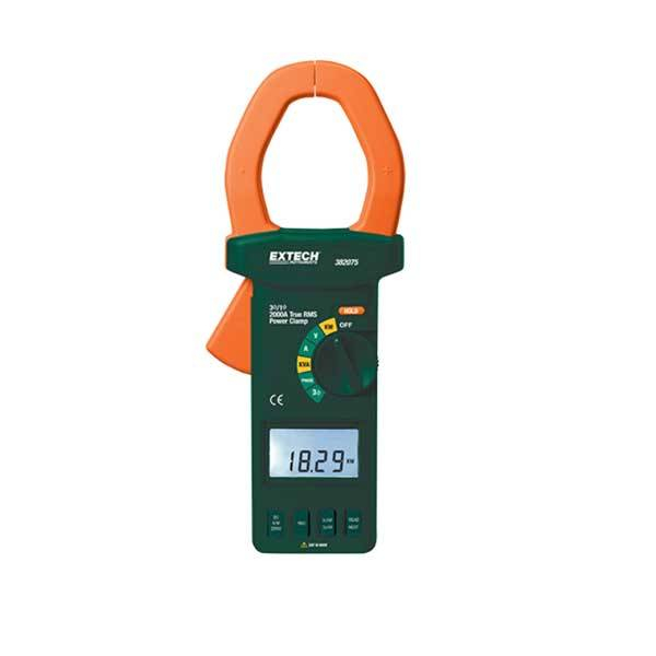 Аналізатор на базі струмових кліщів 3-х фазний True RMS Extech 382075