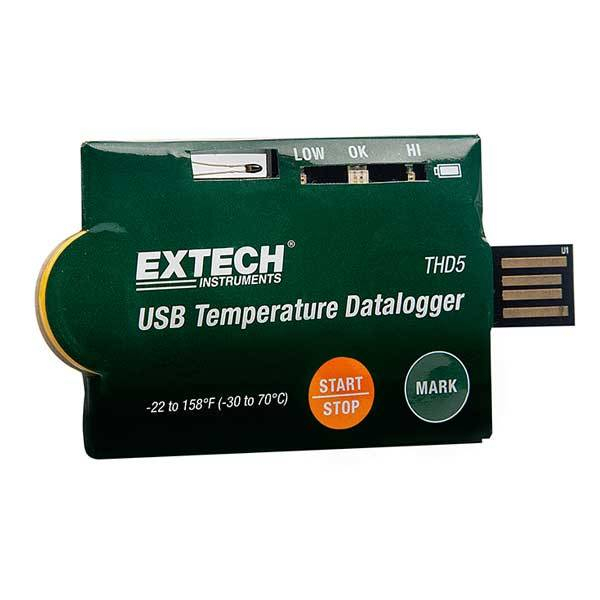 Реєстратор USB температурних даних (упаковка з 10 шт.) Extech THD5