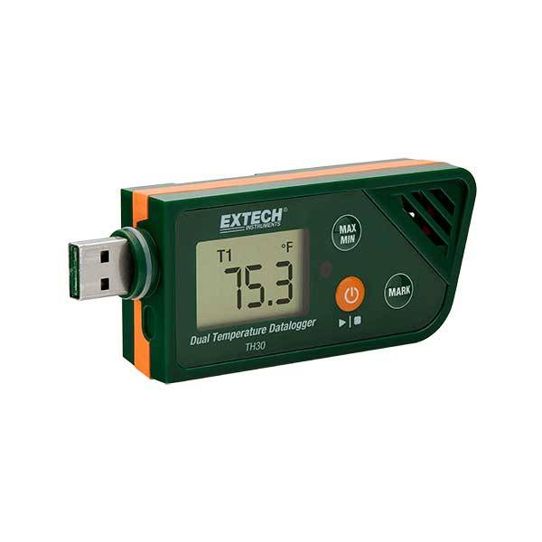 Логер температури 2-канальний USB Extech TH30