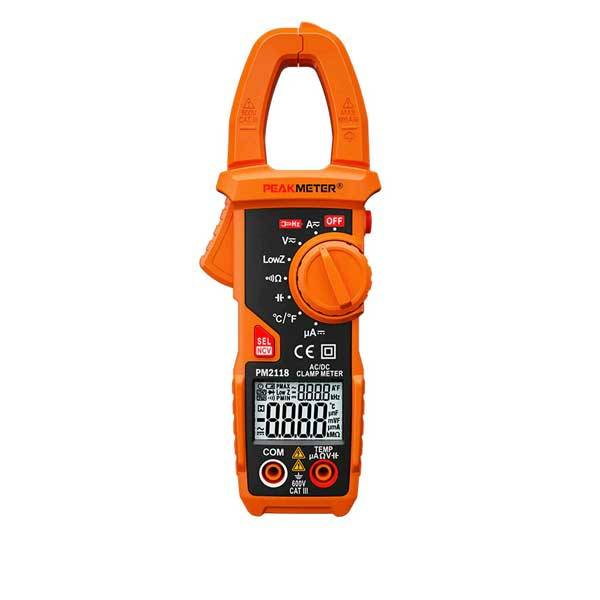 Струмові кліщі з функцією мультиметра (600A AC/DC) Peakmeter PM2118