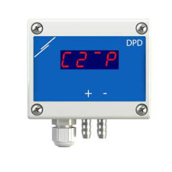 Датчик диференційного тиску з дисплеєм 0-1000 Па DPD-F-1K0