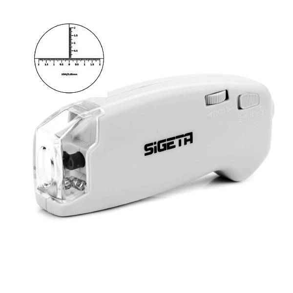 Мікроскоп зі шкалою Sigeta MicroGlass 40x R/T