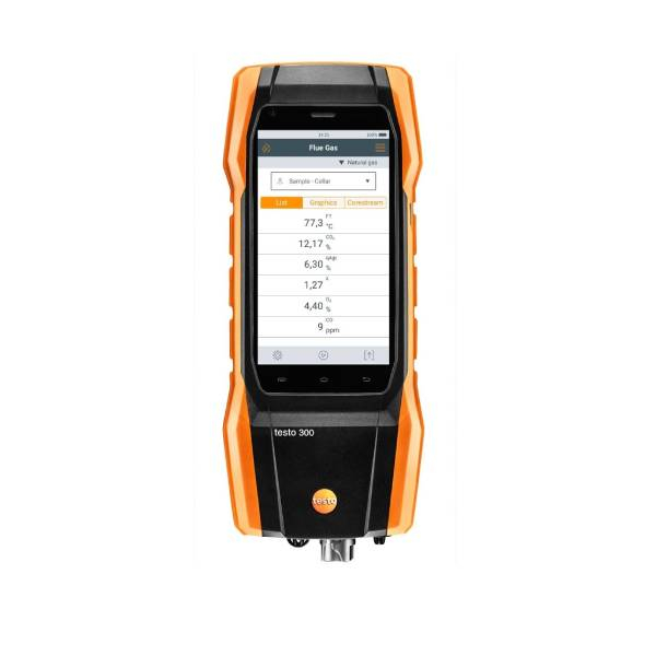 Аналізатор димових газів (O2, CO до 15 000 ppm, NO - опційно) testo 300 Longlife