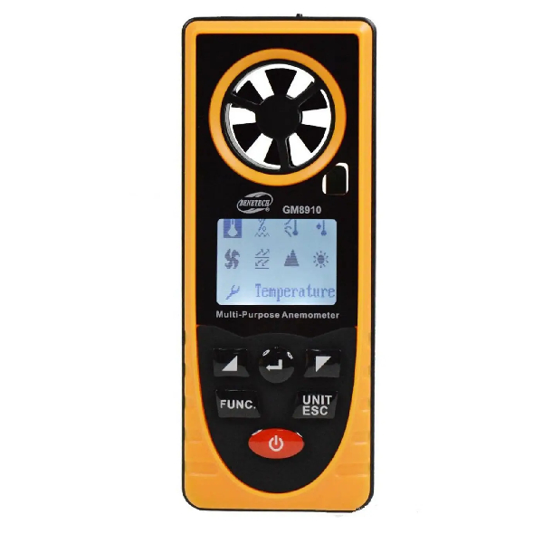Багатофункціональний анемометр (метеостанція) Benetech GM8910