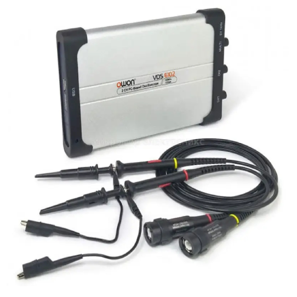 Цифровий осцилограф (PC USB, 2x100МГц, 8 біт) OWON VDS6102