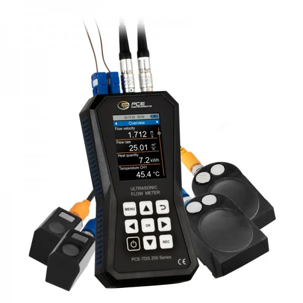 Витратомір з термопарою (теплолічильник) з 4-ма датчиками PCE Instruments PCE-TDS 200+ SL