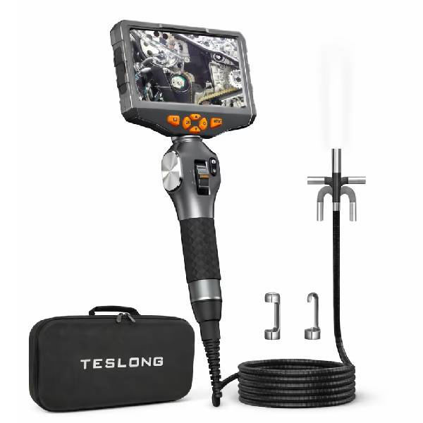 Відеоендоскоп Teslong TD450S3.9 — із керованим поворотним зондом 360° та 4,5-дюймовим IPS Full HD дисплеєм