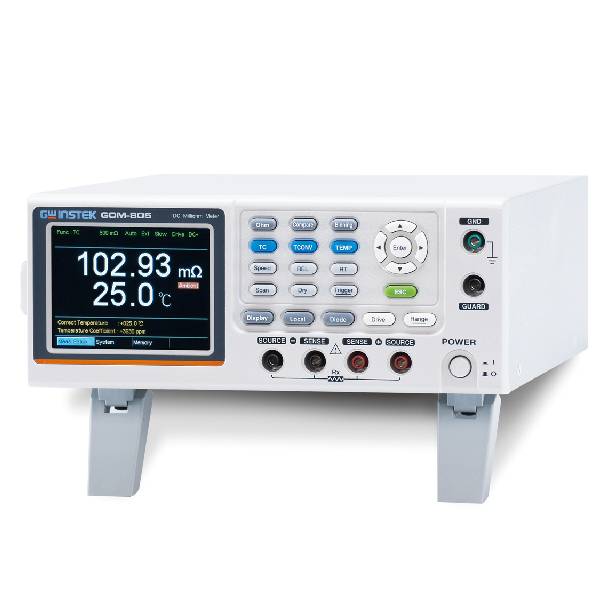 GW Instek GOM-804 / GOM-805 — прецизійний вимірювач міліомного опору постійного струму